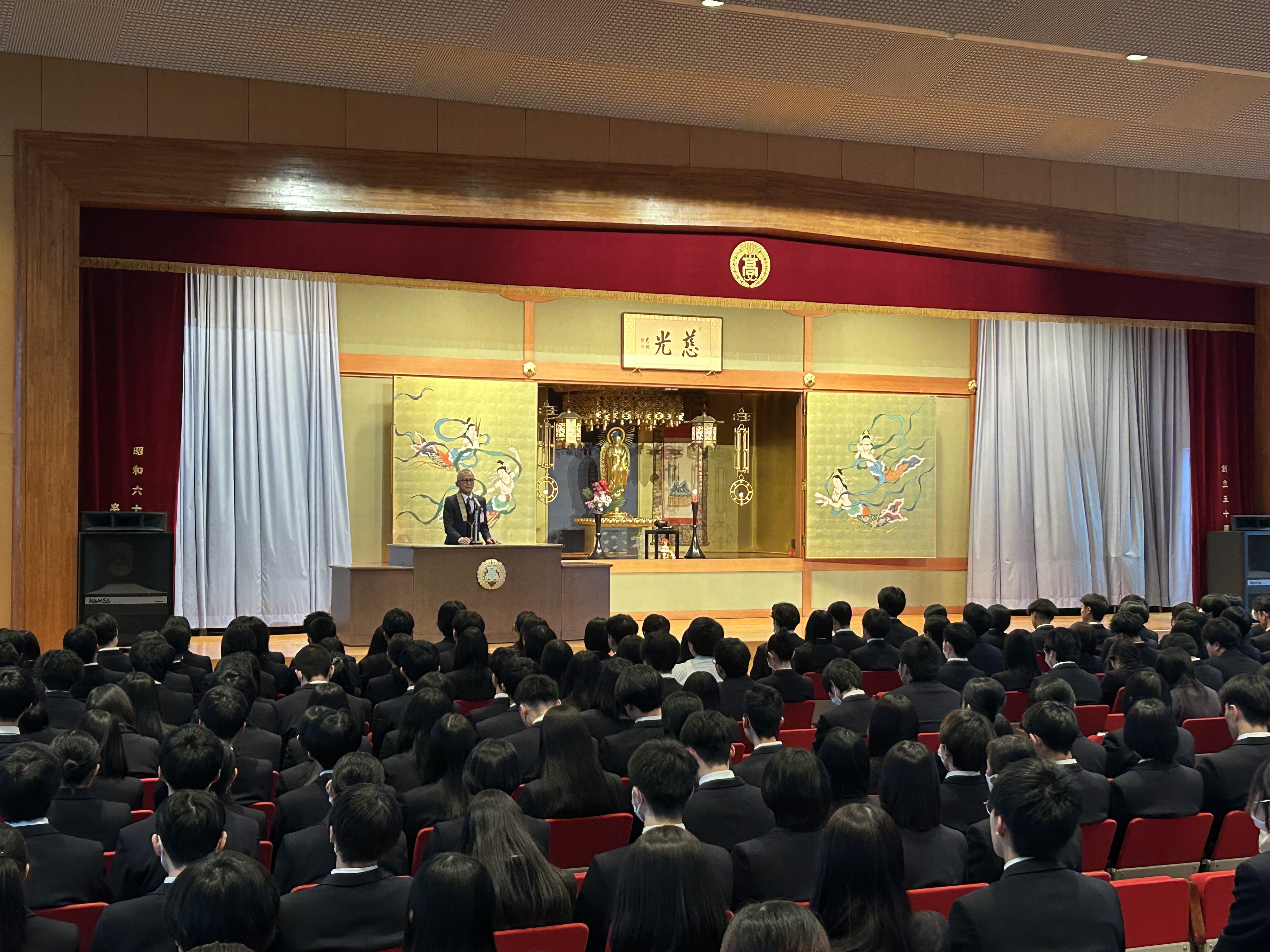 第３学期始業式の様子